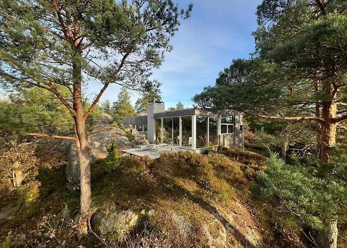 Architect-designed With Fjordviews 度假居 里瑟尔