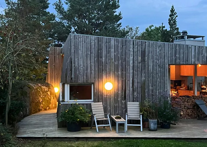 度假居 Architect-designed With Fjordviews 里瑟尔